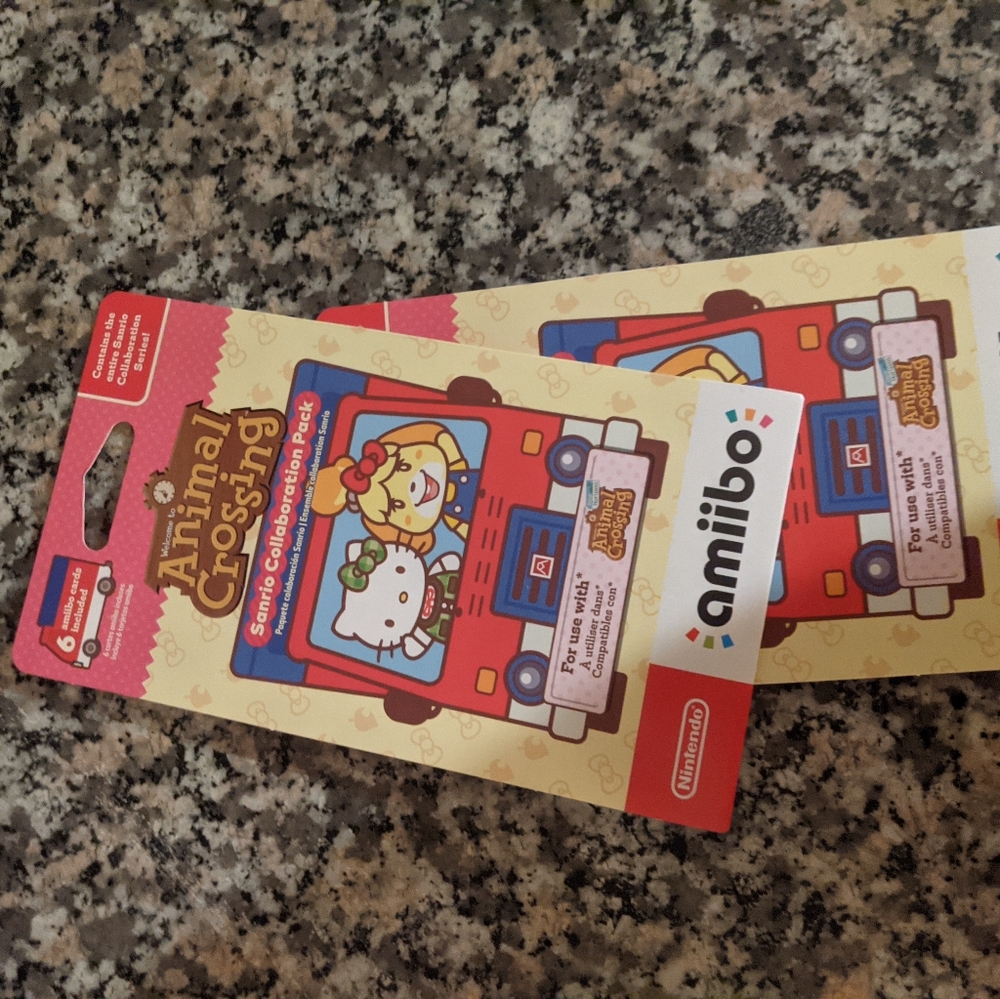 Animal crossing new horizons sanrio amiibo cards
